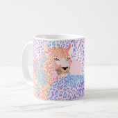 Schönes Leopard Seamless Musterbeispiel Ar Kaffeetasse (Vorderseite Links)