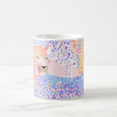 Schönes Leopard Seamless Musterbeispiel Ar Kaffeetasse (Mittel)