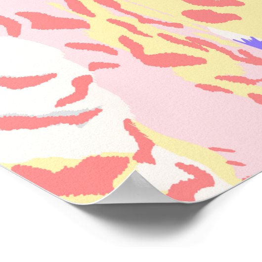 Schönes Leopard Seamless Musterbeispiel Ar Poster (Ecke)