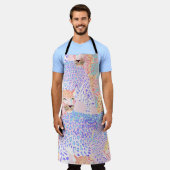 Schönes Leopard Seamless Musterbeispiel Ar Schürze (Getragen)