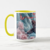 Schönes Leopardendesign für den Valentinstag Tasse (Links)