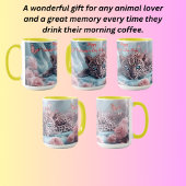 Schönes Leopardendesign für den Valentinstag Tasse