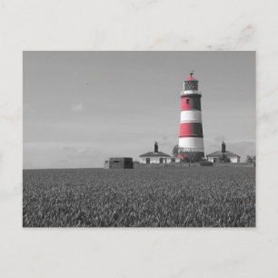 Schönes Leuchtturm aus Norfolk, rot/weiß, Postkart Postkarte