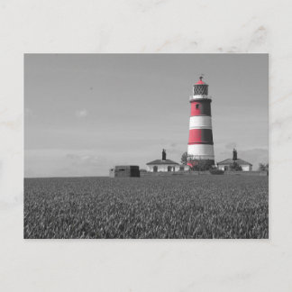 Schönes Leuchtturm aus Norfolk, rot/weiß, Postkart Postkarte