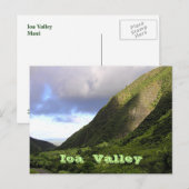 "Schönes Licht über IOA VALLEY, MAUI" Postkarte (Vorne/Hinten)