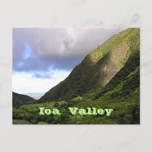 "Schönes Licht über IOA VALLEY, MAUI" Postkarte (Vorderseite)