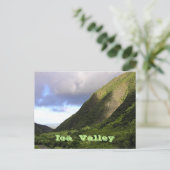"Schönes Licht über IOA VALLEY, MAUI" Postkarte (Stehend Vorderseite)
