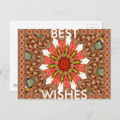 Schönes, liebevoll asiatisches, traditionelles Mus Postkarte (Vorne/Hinten)