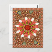 Schönes, liebevoll asiatisches, traditionelles Mus Postkarte (Vorne/Hinten)