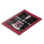 Schönes, liebevoll gepflegtes afrikanisches Graysc Notizblock (Linke Seite)