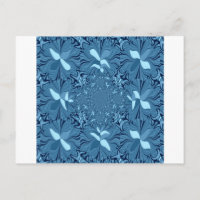 Schönes, liebevoll strahlend blaues Muster nahtlos