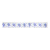 Schönes Light Blue Star Design Satinband (Vorderseite)