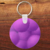 Schönes Lila Bild der Allium Blume Schlüsselanhänger (Vorderseite)