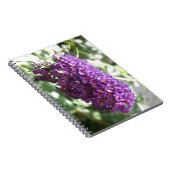 Schönes Lila Buddleia-Blume-Notebook Notizblock (Rechte Seite)