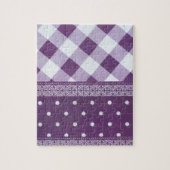 Schönes Lila Damast-Muster nahtlos Puzzle (Vertikal)