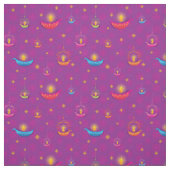 Schönes Lila Diwali-Gewebe Stoff (Muster)