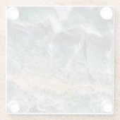 Schönes Lila Grünes Fluorit Foto Gemstone Glasuntersetzer (Rückseite)