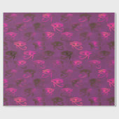 Schönes Lila Horus Wrapping Paper Geschenkpapier (Flach)