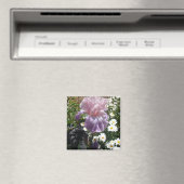 Schönes Lila Iris Blume Blumenstrauß Foto Magnet (In Situ (Geschirrspüler))