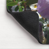 Schönes Lila Iris Blume Blumenstrauß Foto Mousepad (Ecke)