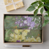 Schönes Lila Iris Blume Blumenstrauß Foto Seidenpapier (Geschenk)