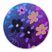 Schönes Lila Kabinett Pull Keramikknauf (Vorderseite)