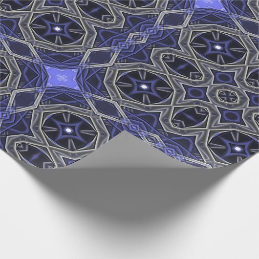 Schönes Lila Mandala-Muster Geschenkpapier (Ecke)