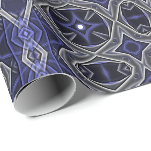 Schönes Lila Mandala-Muster Geschenkpapier (Rolleneckpunkt)