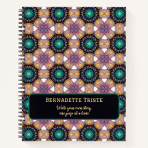 Schönes Lila Mauve Individuelle Name Geometrisches