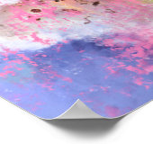 Schönes Lila Pink Blume Poster (Ecke)