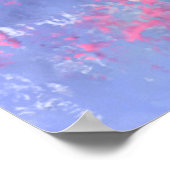 Schönes Lila Pink Blume Poster (Ecke)