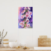 Schönes Lila Pink Blume Poster (Küche)