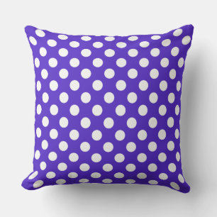 Schönes Lila Polka Dots Muster Kissen