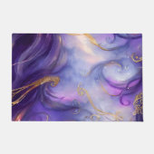 Schönes Lila wirbelloses Muster Fußmatte (Vorderseite)