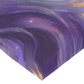 Schönes Lila wirbelloses Muster Kurzer Tischläufer (Ecke)