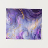Schönes Lila wirbelloses Muster Wandteppich (Vorderseite (Horizontal))