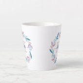 Schönes Lilac-Aquarell-Blumenmuster Milchtasse (Vorderseite)