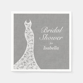 Schönes Linen Brautparty Napkin Serviette