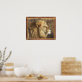 Schönes Lion Foto Poster (Küche)