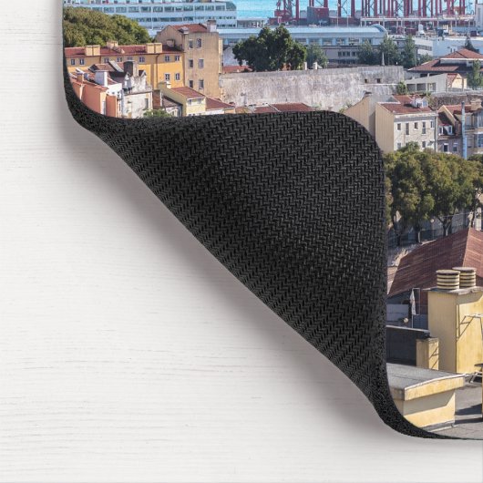 Schönes Lissabon, Portugal Mousepad (Ecke)