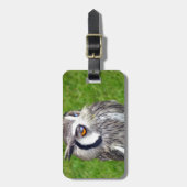 Schönes Little Owl Gepäckanhänger (Vorderseite vertikal)