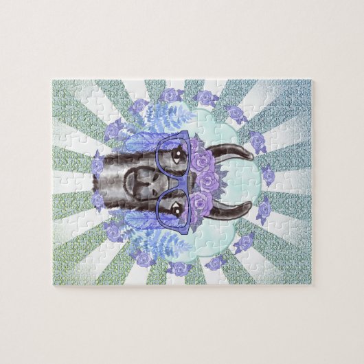 Schönes Llama-Puzzle Puzzle (Horizontal)