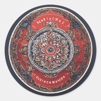 Schönes Logo für Aufkleber mit weißem Hintergrund