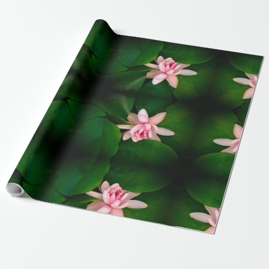 Schönes Lotus Blume Foto Wrapping Paper Geschenkpapier (Ungerollt)