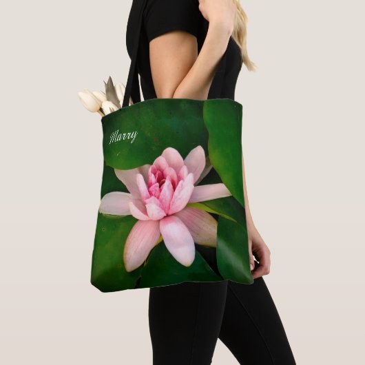 Schönes Lotus Blume Personalisiertes Foto Tasche (Von Nahem)