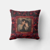 Schönes Lovebird 1. Jubiläum-Kissen Kissen (Rückseite)