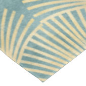 Schönes Lüftermuster, aquamarines Gold, Art-Deco-M Tischdecke (Schrägansicht)