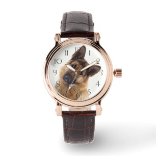 Schönes lustiges deutsches Hirtenportrait Armbanduhr