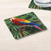 Schönes Macaw Untersetzer Set (angewinkelt)