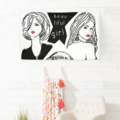 schönes Mädchen Banner (Insitu)